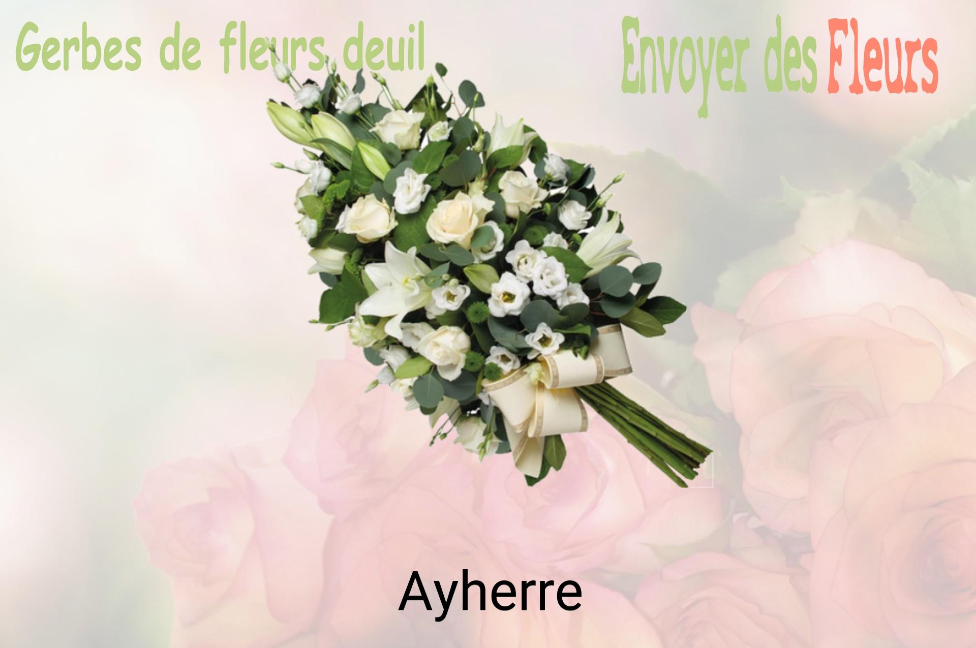 Gerbe de fleurs de deuil livrée à Ayherre